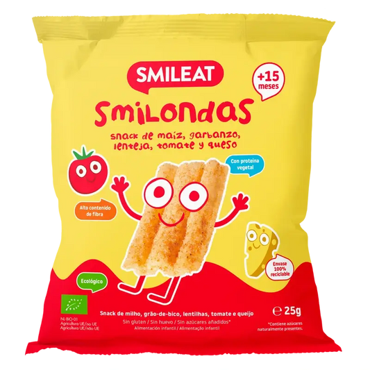 Smileat Smilondas à la tomate et au fromage , 25 gr ECO