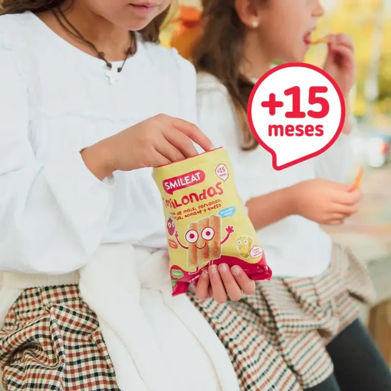 Smileat Smilondas à la tomate et au fromage , 25 gr ECO
