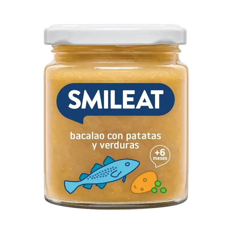 Morue Smileat et pommes de terre aux légumes , 230 grammes