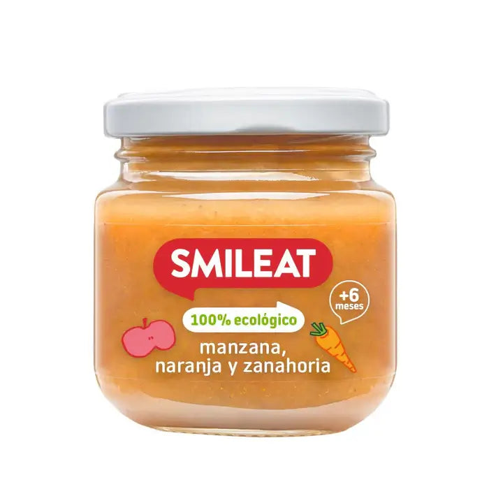 Smileat Pomme, orange et carotte 130 g