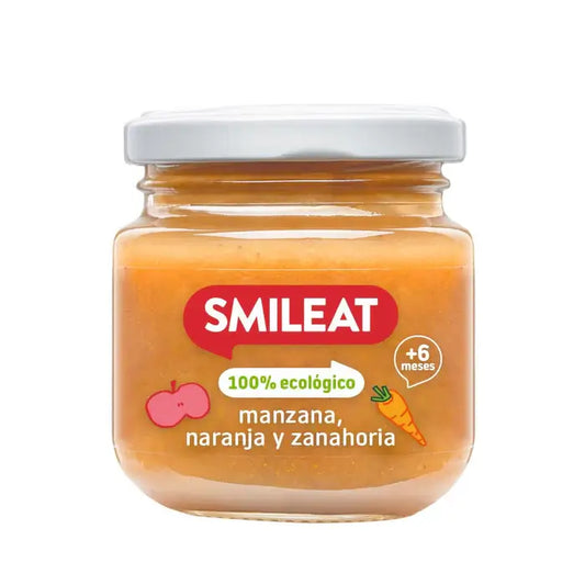 Smileat Pomme, orange et carotte 130 g