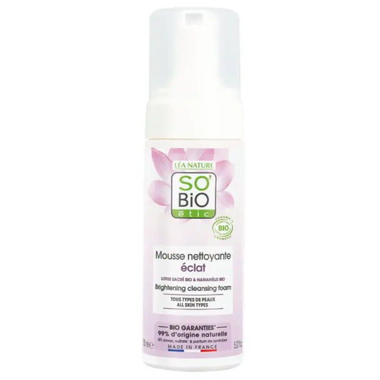So'Bio Etic Mousse nettoyante éclaircissante 150Ml.