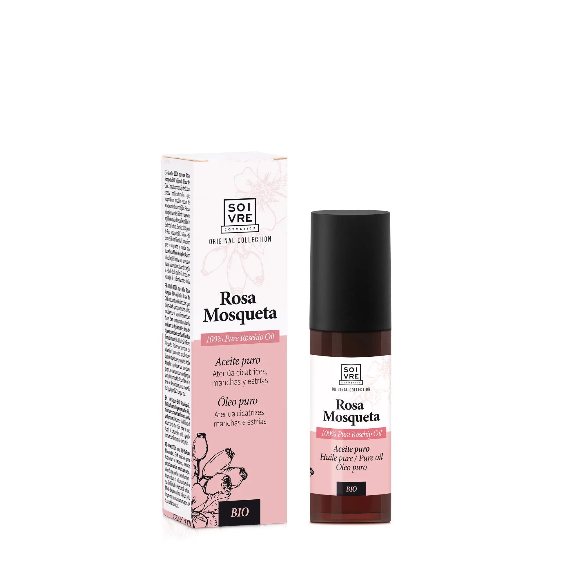 Soivre Huile de rose musquée BIO Airless, 30 ml