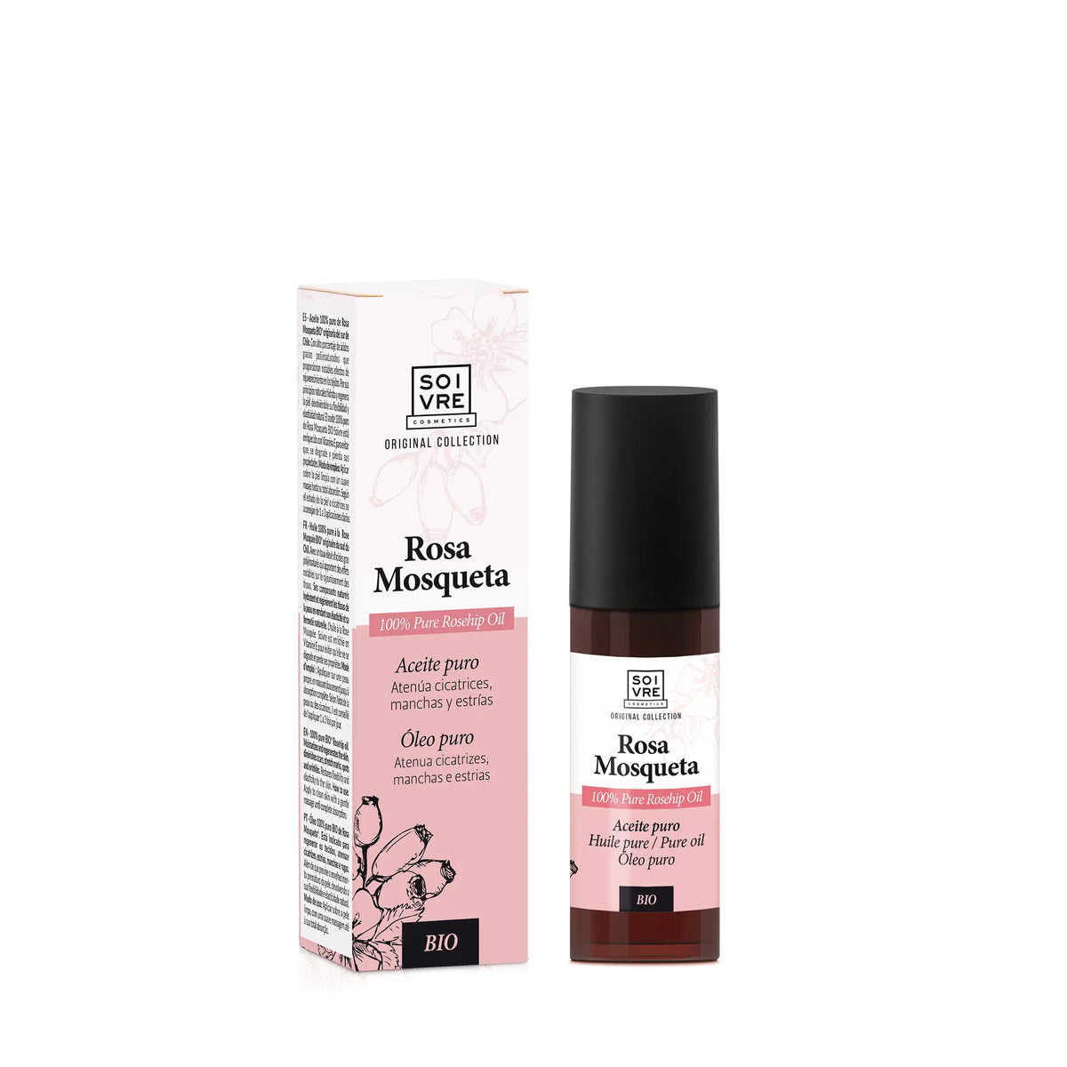 Soivre Huile de rose musquée BIO Airless, 30 ml