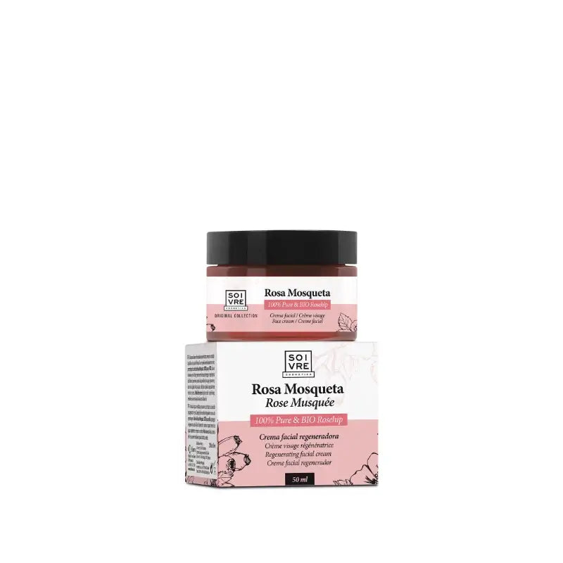 Soivre Crème visage à la rose musquée BIO, 50 ml