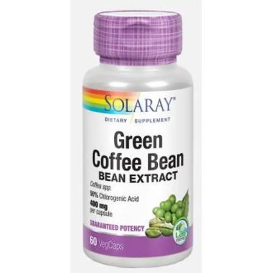 Solaray Green Coffee (Cafe Verde) Extract 400Mg. 60 Capsules