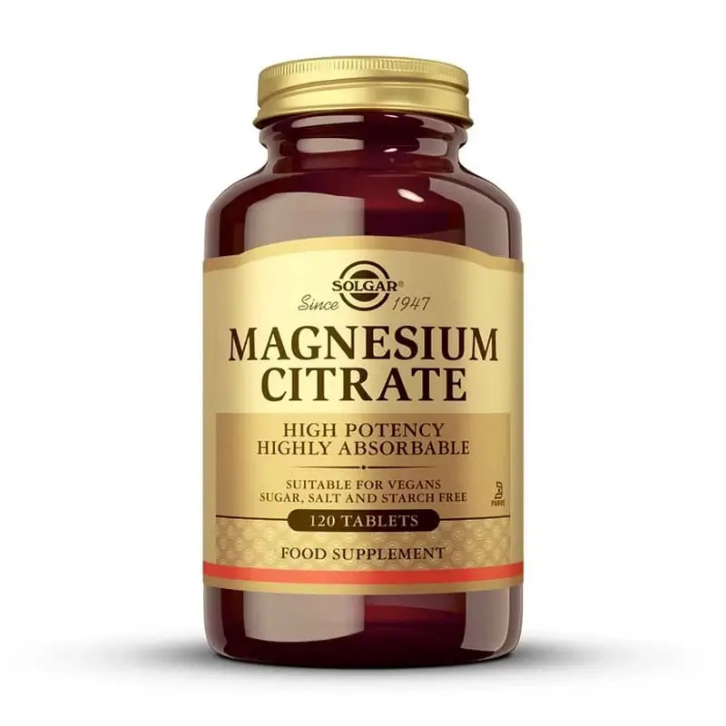 Solgar Magnesium Citrate, 120 Comprimés