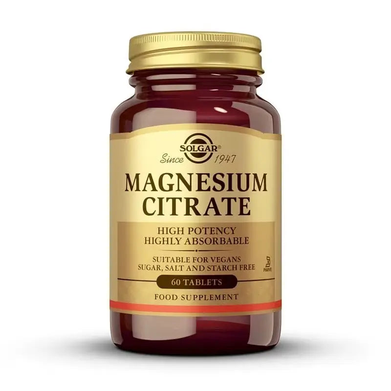 Solgar Citrate de Magnésium, 2x120 Comprimés