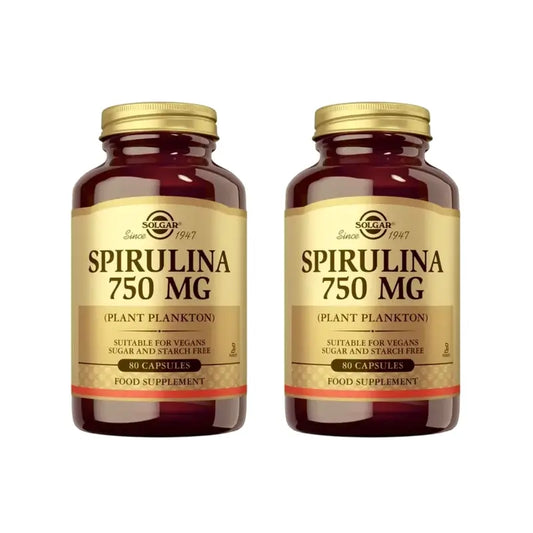Solgar Spiruline 750Mg, 2X80 Capsules