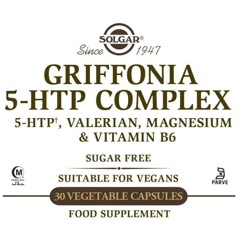 Solgar Griffonia 5 HTP Complex, 30 gélules