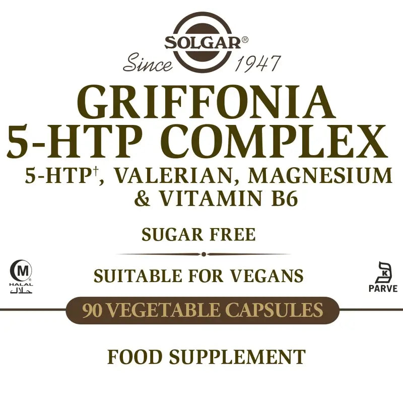 Solgar Griffonia 5 HTP Complex, 90 gélules