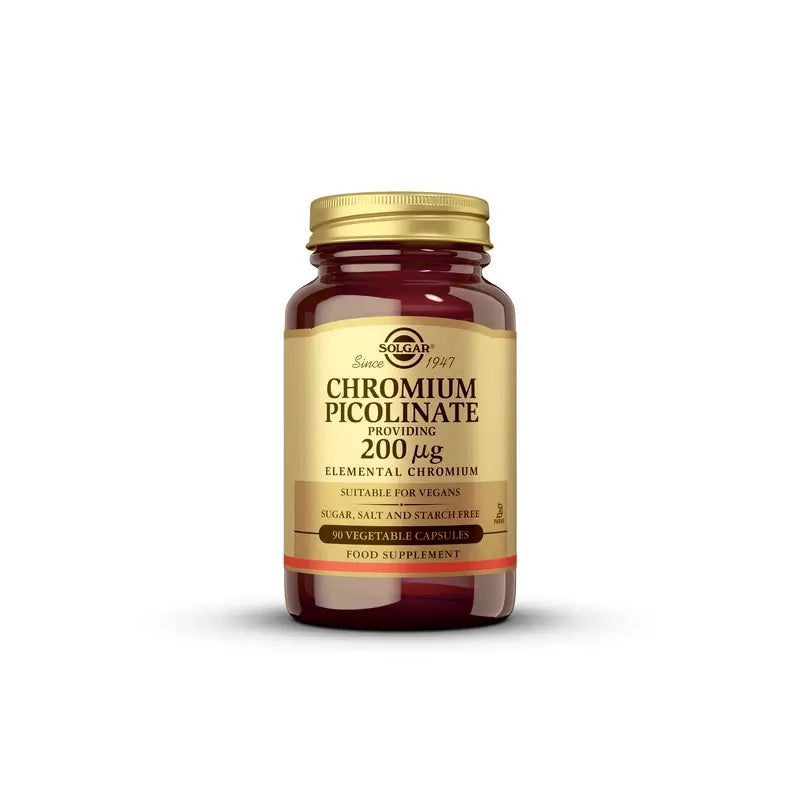 Solgar Picolinate de Chrome 200 mcg, 90 gélules