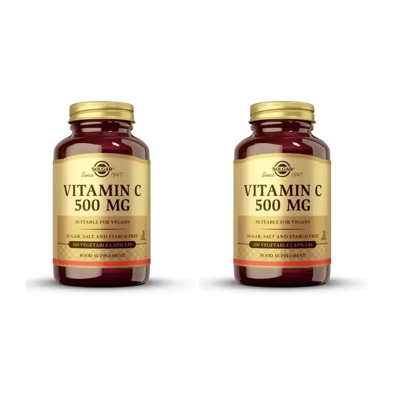 Solgar Vitamine C 500 Mg, 2X100 Capsules