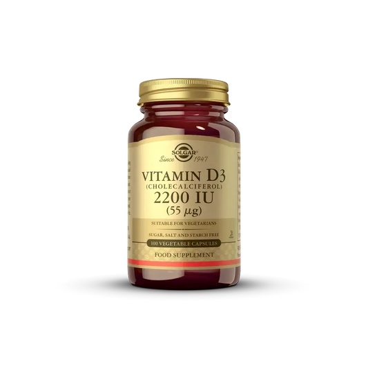 Solgar Vitamine D3 2200 IU, 100 gélules