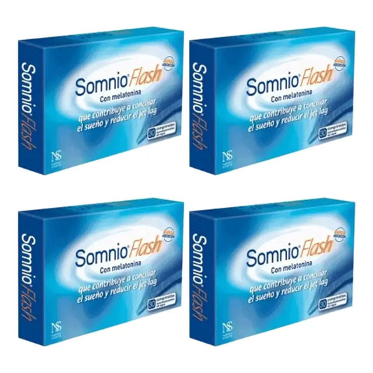 SOMNIO Flash 1.8 pour s'endormir, 4 x 60 comprimés