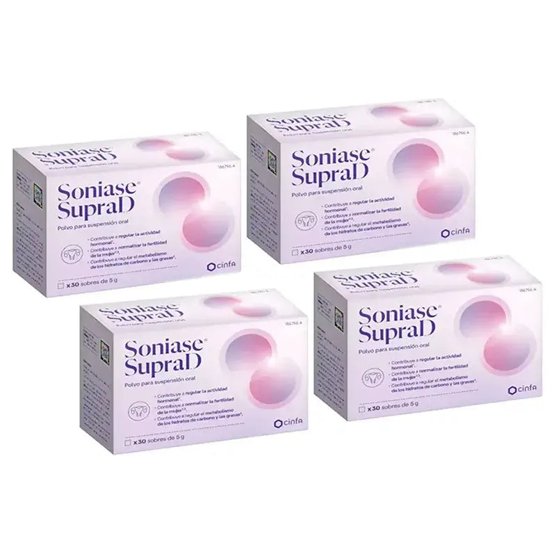 Soniase Supra D, Pack 4 x 30 Sachets x 5 grammes