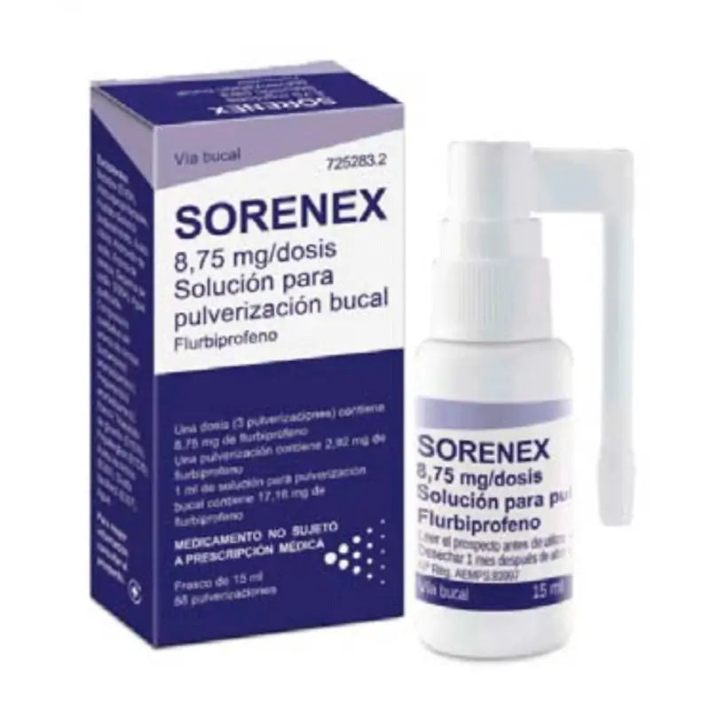 Sorenex 8,75 mg Oral Spray Solution - 1 Bottle 15 ml