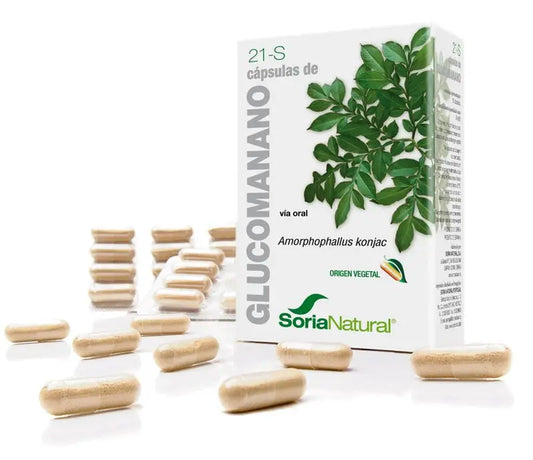 Soria Natural 21-S Glucomannan 400 Mg, 60 Capsules