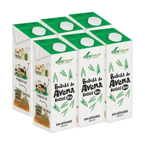Soria Natural Boisson végétale à l'avoine pour les os, 6 x 1 L