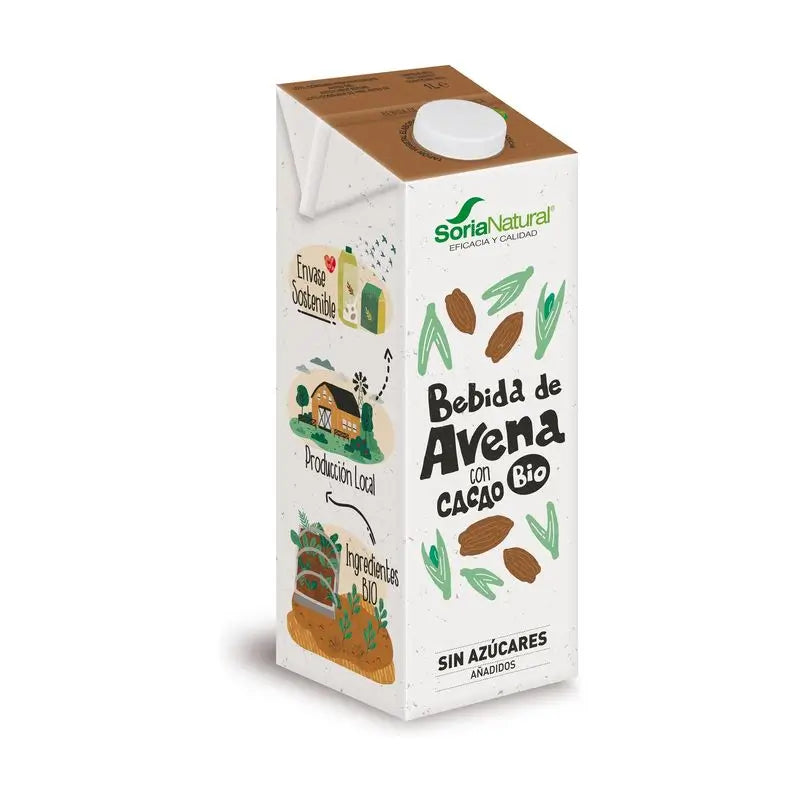 Soria Natural Boisson végétale à l'avoine et au cacao, 6 x 1 L
