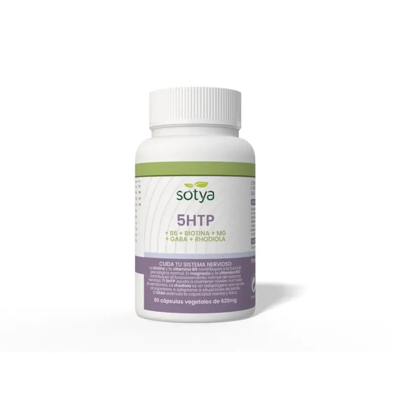 Sotya 5HTP+B6+Biotin+Mg+Gaba+Rhodiola 620mg, 60 Capsules Végétales