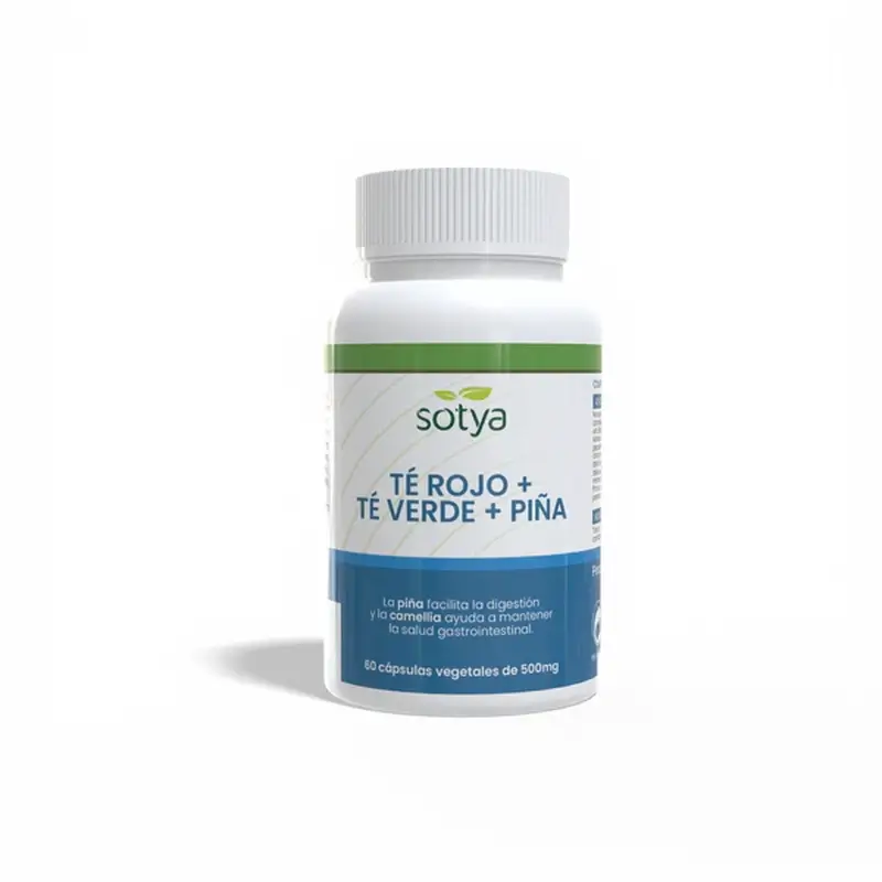 Sotya Thé Rouge + Thé Vert + Ananas 500 Mg , 60 gélules