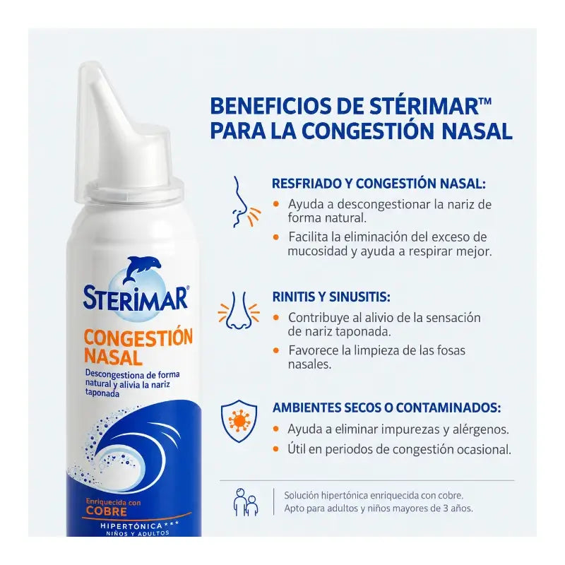 Sterimar Hyb, Pack 60 % gratuit sur la 2e unité, 100 + 100 ml