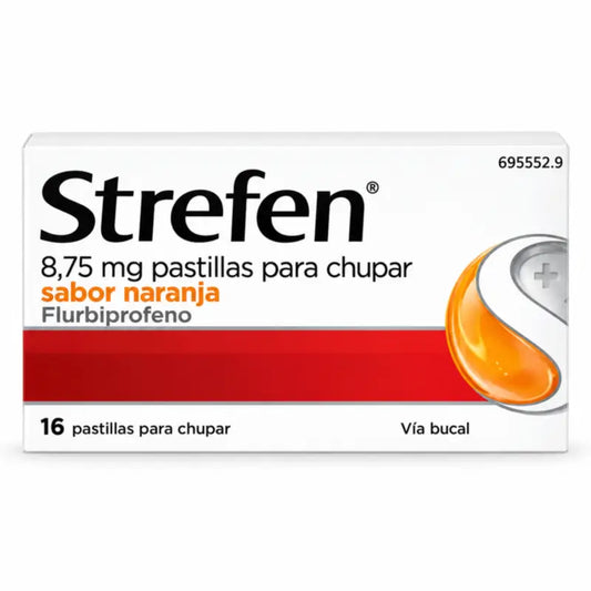 Strefen Orange, 16 pastilles, à sucer