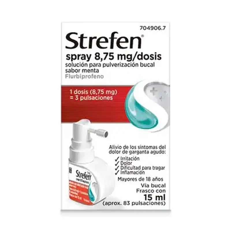 Strefen Spray 8,75 mg par dose 15 ml