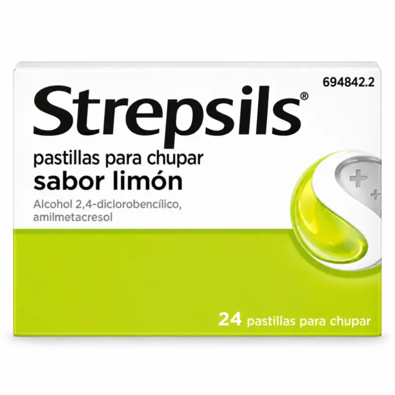 Strepsils Sans Sucre Citron, 24 Pastilles