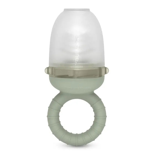 Suavinex Mangeoire en silicone anti-suffocation, +6 mois, vert