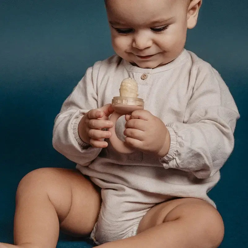 Suavinex Mangeoire en silicone anti-suffocation, +6 mois, vert