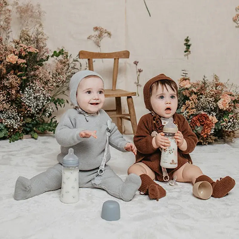 Suavinex Biberon 360 Ml, Dense Flow (L), +6 mois, Poetry Blue