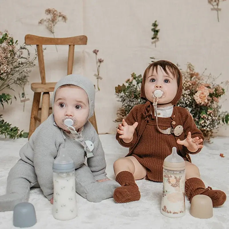 Suavinex Biberon 360 Ml, Dense Flow (L), +6 mois, Poetry Blue