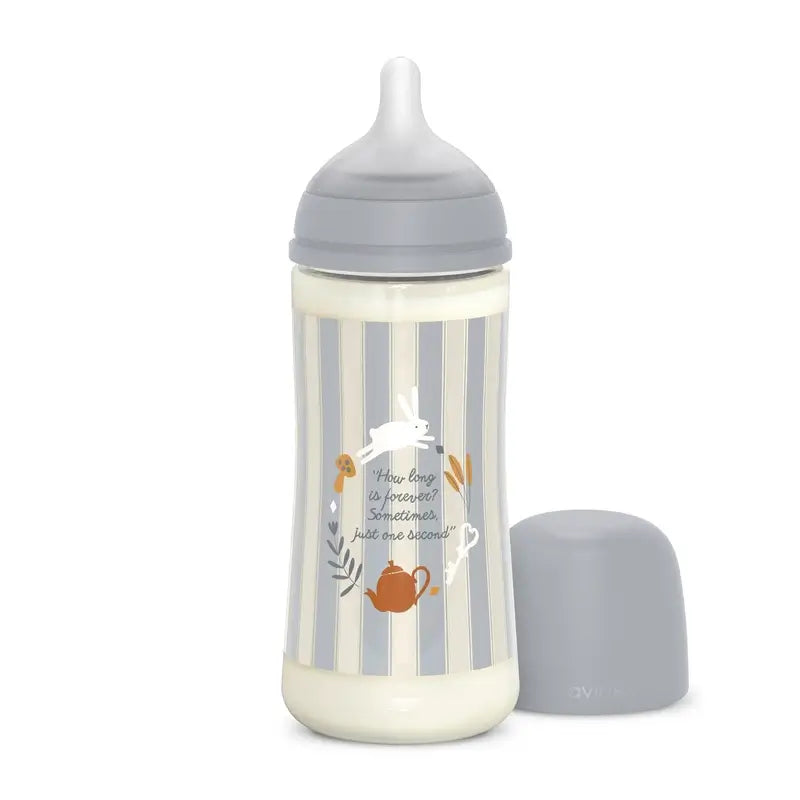 Biberon Suavinex 360 ml, Dense Flow (L), +6 mois, Wonderland Blue