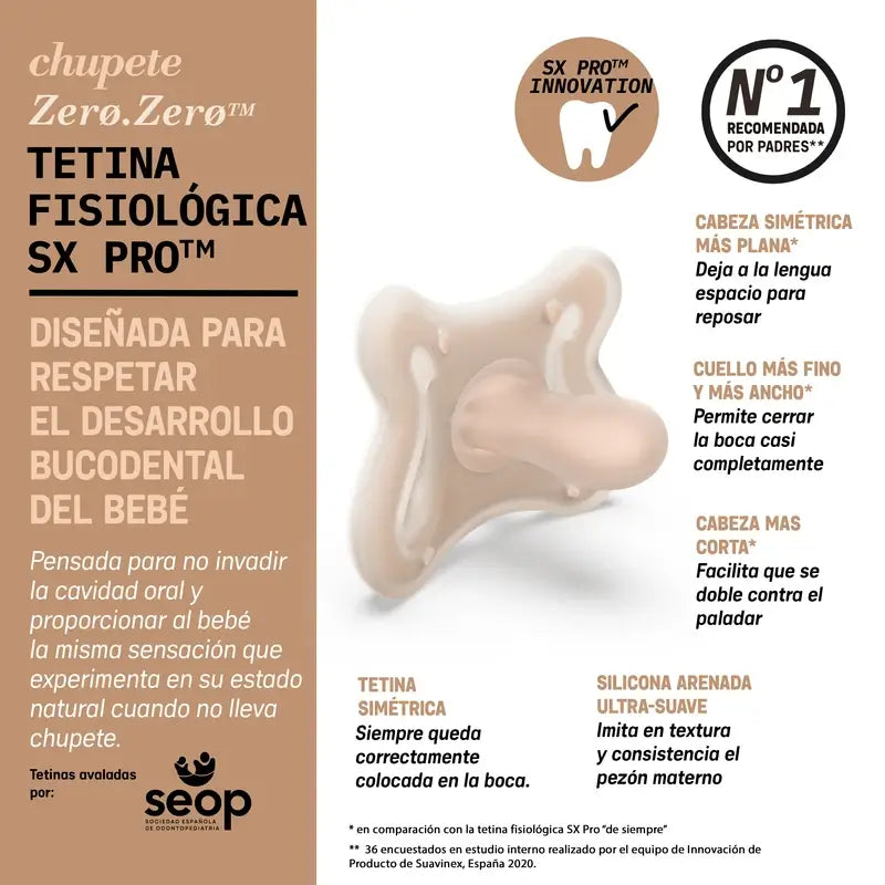 Suavinex Biberon anti-colique + sucette Zéro Zéro. Profond