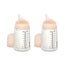 Suavinex Biberon Anti-colique Zero Zero 270 Ml, débit moyen (M), +3 mois, équitable, 2 unités