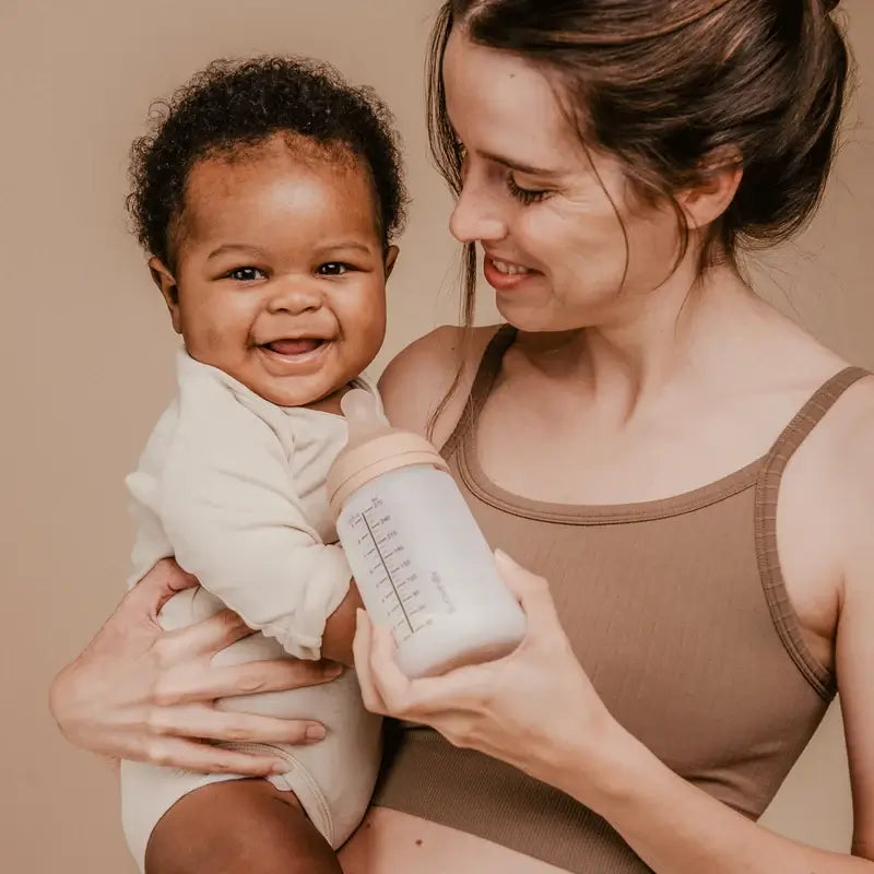 Suavinex Biberon anti-colique Zero Zero 270 Ml, débit moyen (M), +3 mois, moyen