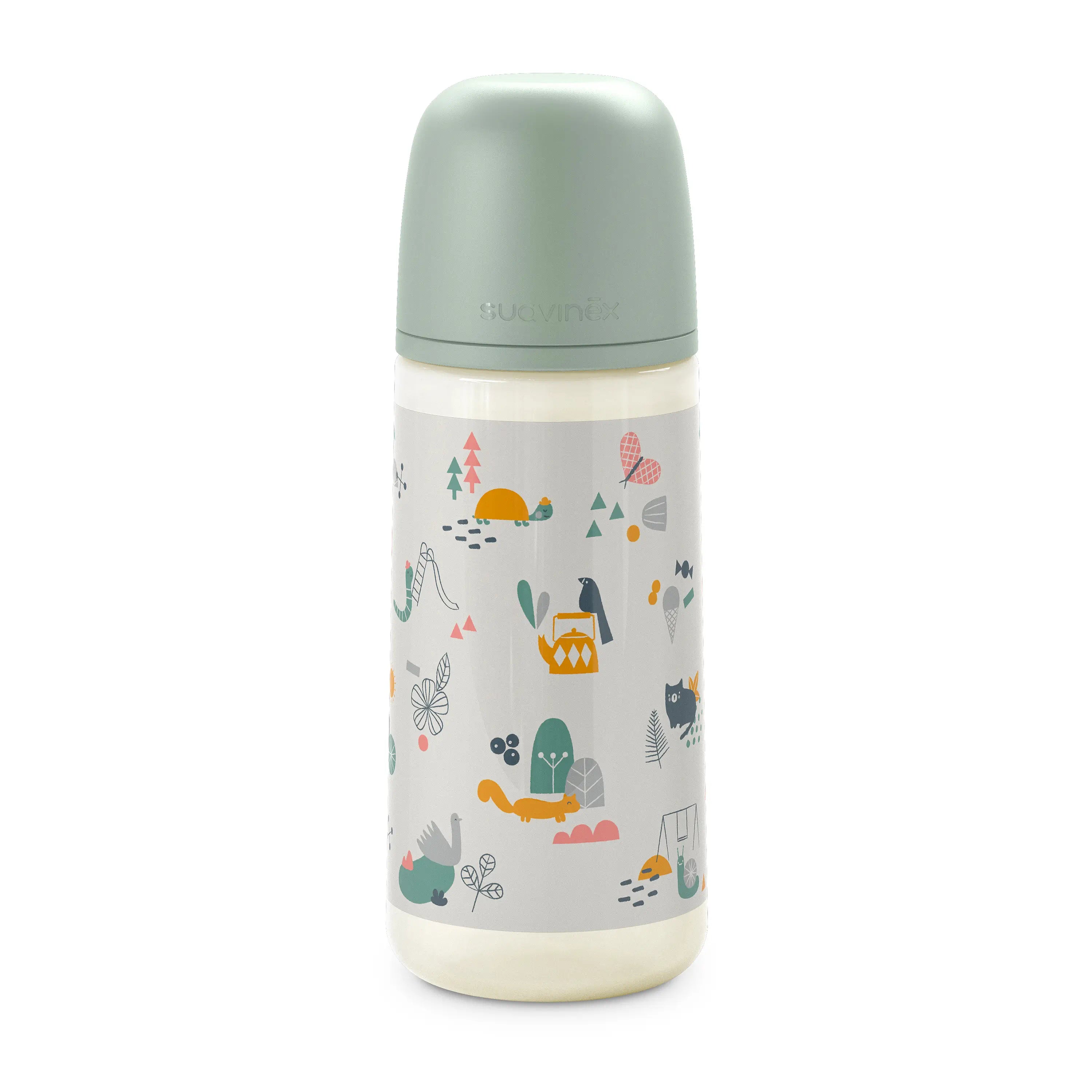 Suavinex Biberón De 360 Ml, Bébés +6 Mois. Vert, 1 unité