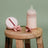 Biberon en silicone Suavinex 240 ml, débit moyen (M), +3 mois, Fuchsia