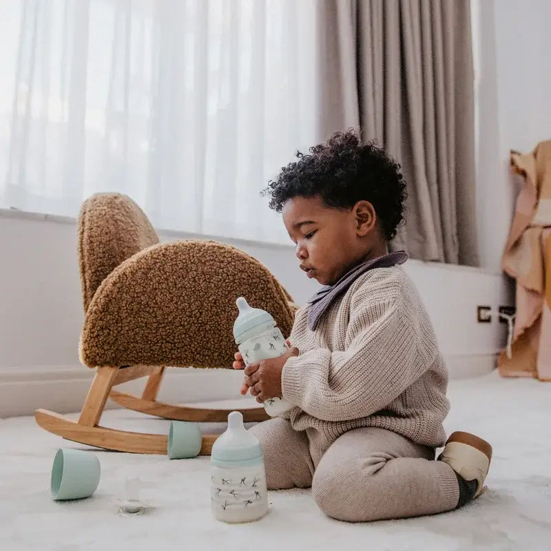 Suavinex Tétine pour biberon Sx Pro Slow Flow (S) +0 mois Birdies Green, 150 ml