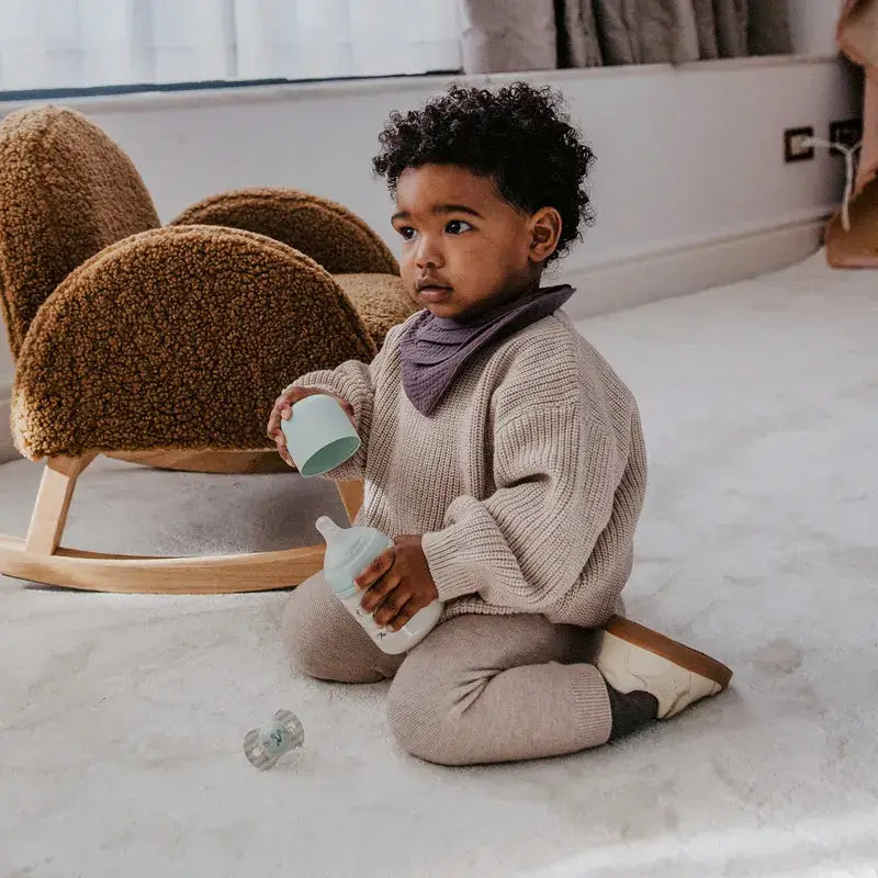 Suavinex Tétine pour biberon Sx Pro Slow Flow (S) +0 mois Birdies Green, 150 ml