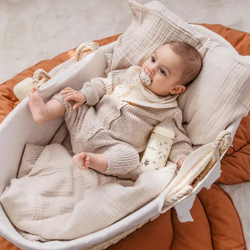 Suavinex Tétine pour biberon Sx Pro Medium Flow (M) +3 mois Birdies Beige, 270 ml