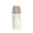 Suavinex Biberon en verre 240 ml, débit moyen (M), +3 mois, Poetry Beige