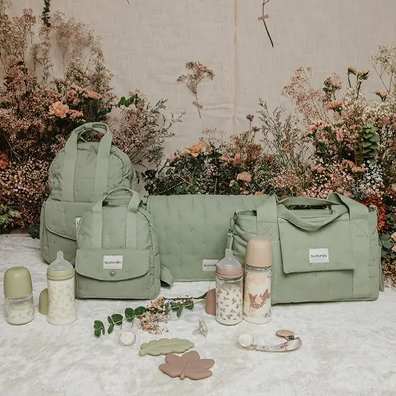 Suavinex Corbeille à pain rectangulaire Poésie verte Porte-bébé