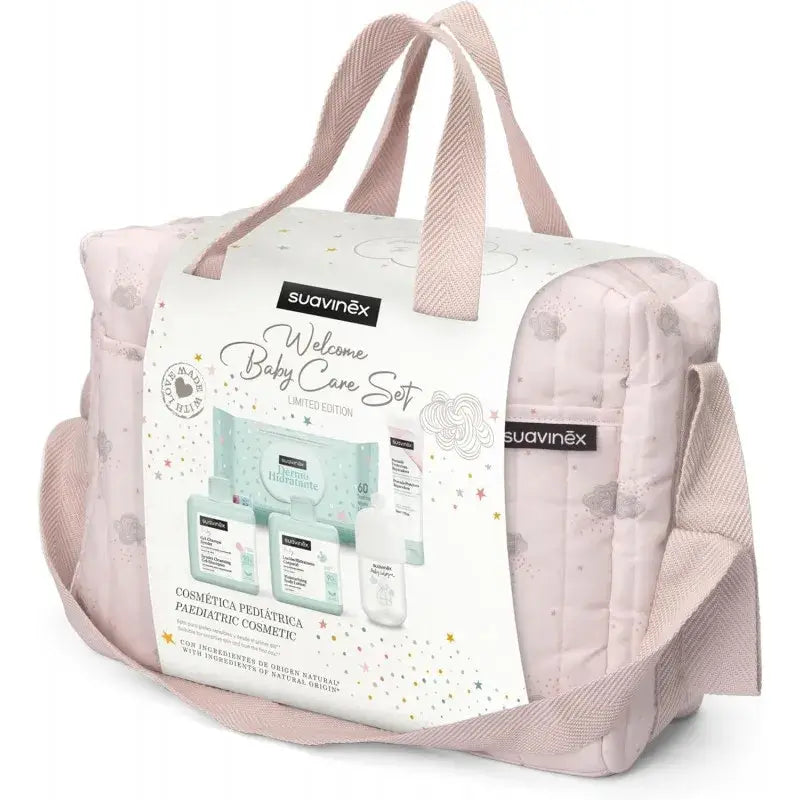Suavinex Sac de transport pour bébé avec cosmétiques. Rose
