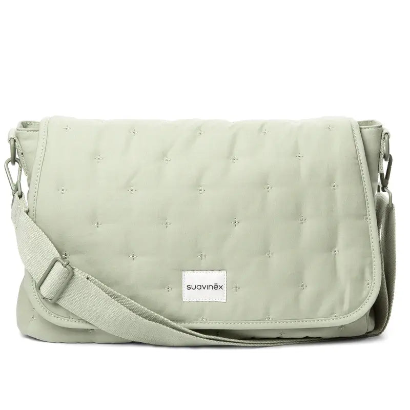 Suavinex Poetry Green Maternity Handbag Shoulder Bag