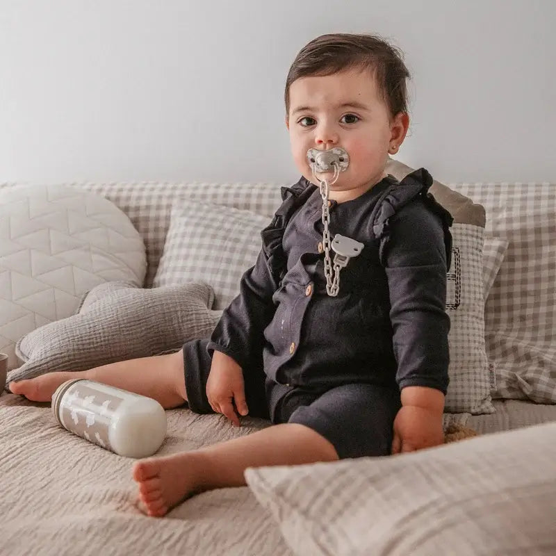 Suavinex Attache sucette +0 mois Wild&Free Beige