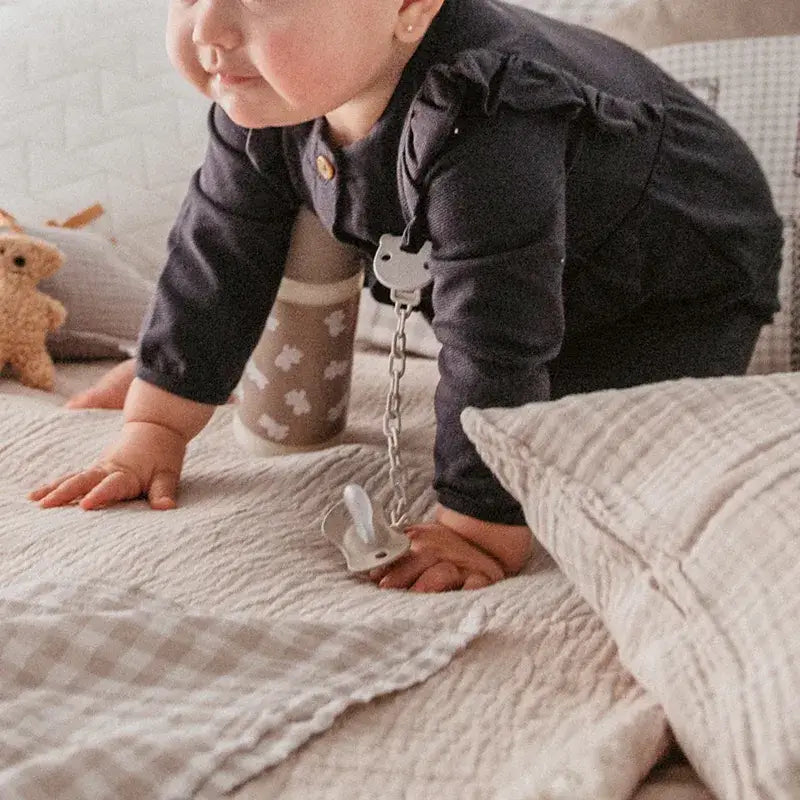 Suavinex Attache sucette +0 mois Wild&Free Beige