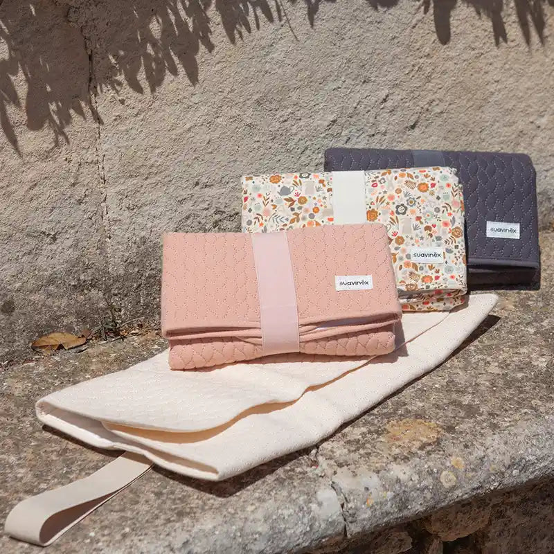 Tapis à langer portable Suavinex, gris